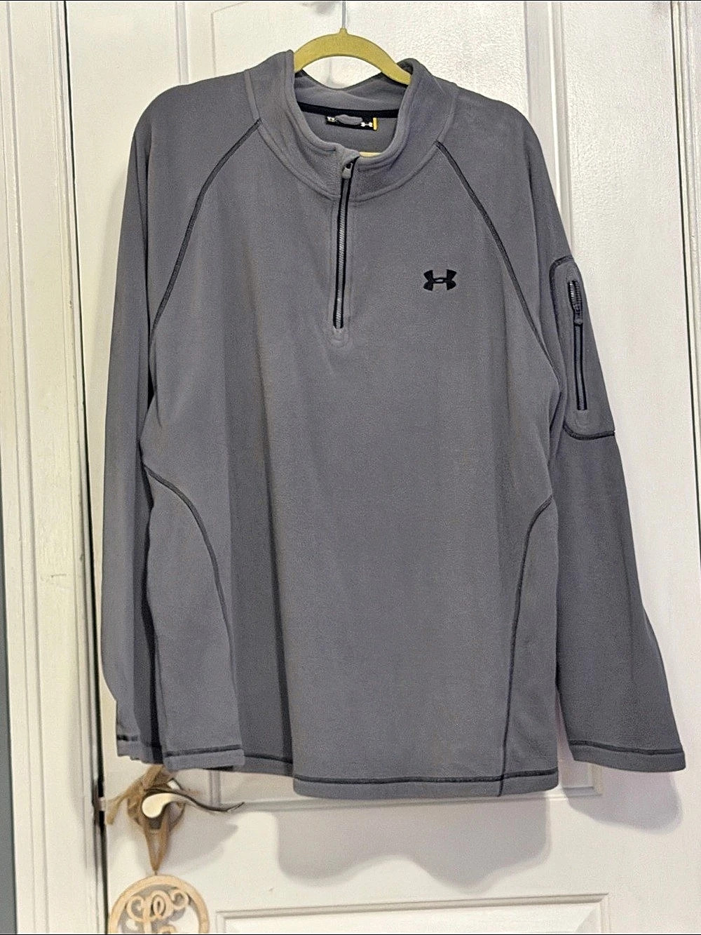 Under Armour Men's Quarter-Zip Fleece Gray XXL Like New